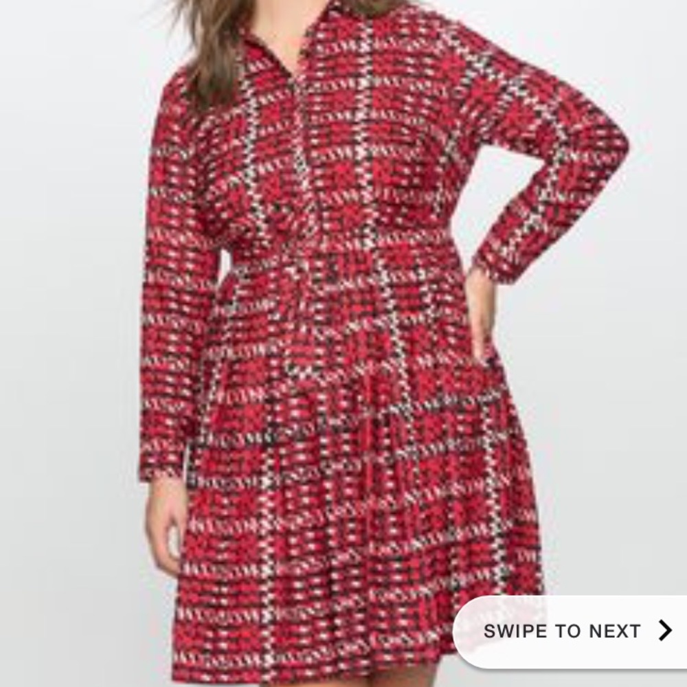 Eloquii Plaid Shirtdress